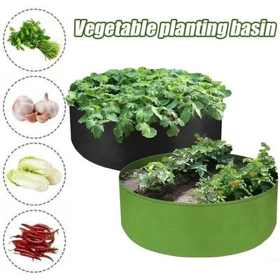 1PCS Non-woven Fabric Breathable Planting Bags, Rooftop Vegetable Planting, Anti-corrosion Wood Planting Flower Boxes, Balcony