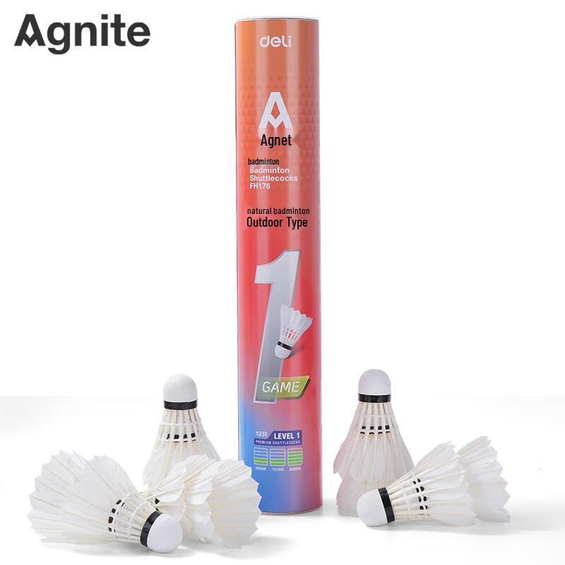 Anguinet FH176 Natural Feather Training Badminton Shuttlecocks