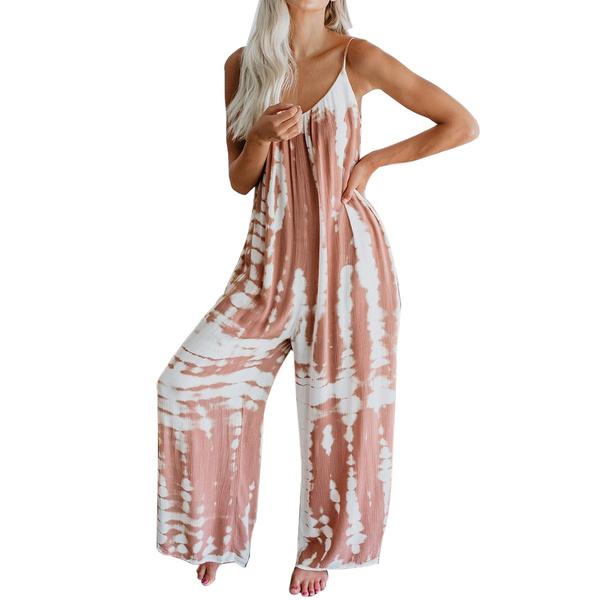 Womens Loose Camisole Jumpsuit Sexy Long Loose Jumpsuits Wide Leg Rompers Fashion Jumpsuit Plus Size