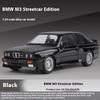 1/24 BMW M3 1988 Straßenauto Diecast Legierung Metall Modellauto Sammlung Hobbys Dekorative Ornament Geschenkbox für Freund Geschenk