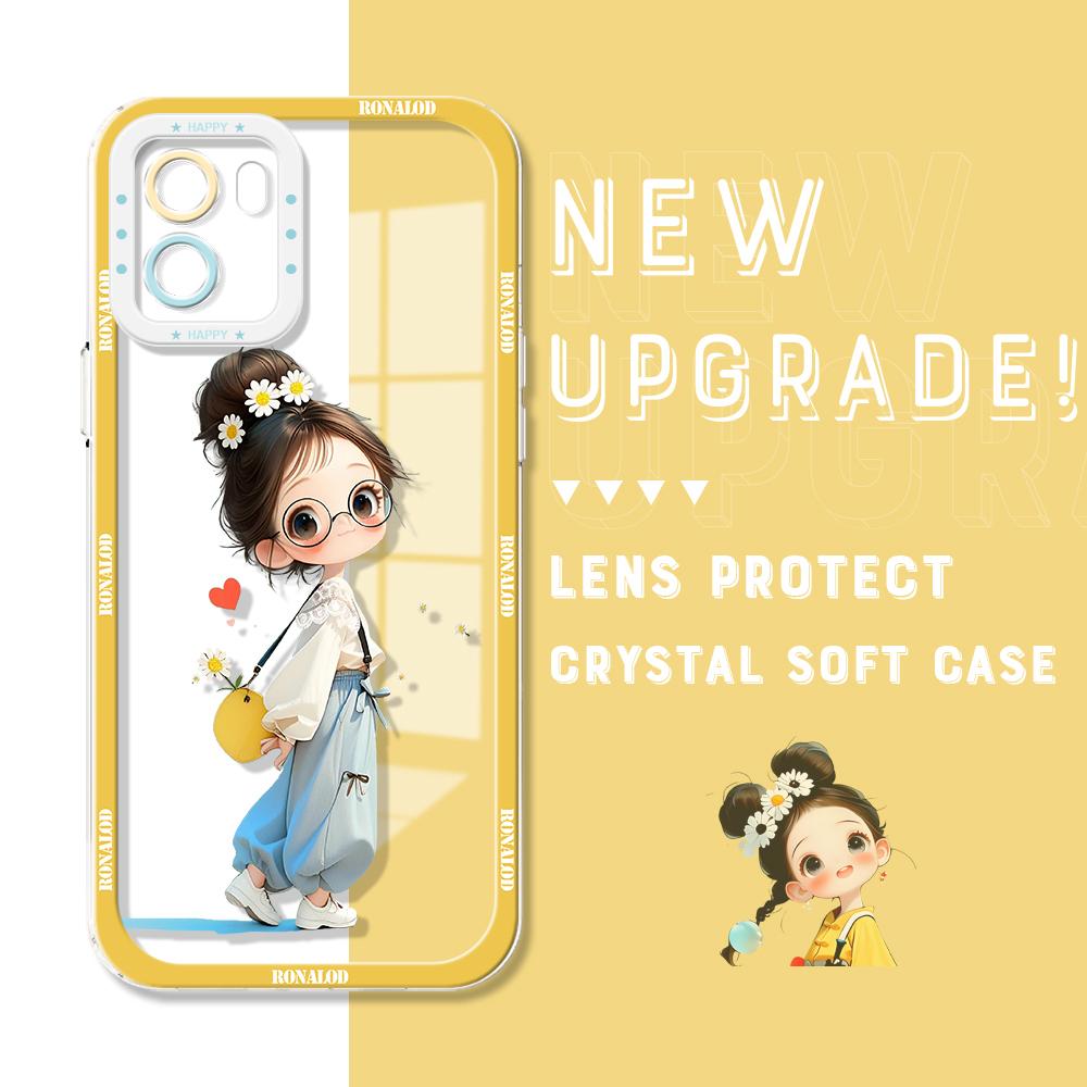 

Ударопрочный чехол с изображением астронавта из мультфильма, полноразмерная защита камеры, прозрачный мягкий чехол для телефона Vivo Motorola Vivo Y21