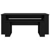Coffee Table Set 2 Pcs Black Oak Effect Wood Based Material