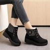 Fleece Booties, Winter Cloth Shoes, Fleece Thickened Snow Boots, Mom Comfort Cotton Shoes, Warm Cotton Boots