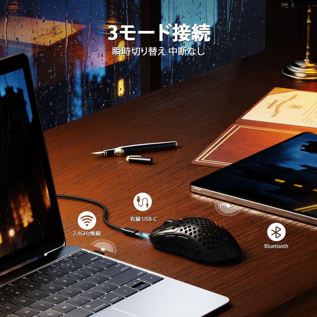 MAMBASNAKE M2 Genba Carbon Fiber Gaming PAW3395PRO 40000 BK52820 1ms High Durable 1000Hz Polling Dongle Ideal for Work or 5 Technical Standards
