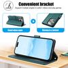 SY-003 For iPhone 14 Pro Case PU Leather Stand View Phone Wallet Cover with Hand Strap