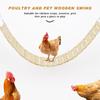 Chicken Swing Wooden Bird Standing Perch Heavy Duty Enrichment Toys Boredom-Relief Chicken Coop Accessories For Rooster Parrot