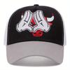 2pcs Embroidered Bullfighting Baseball Cap Scorpion Pendant Necklace Set of Fashion and Leisure Men's and Women's Versatile Sun Sports Duck Tongue Cap