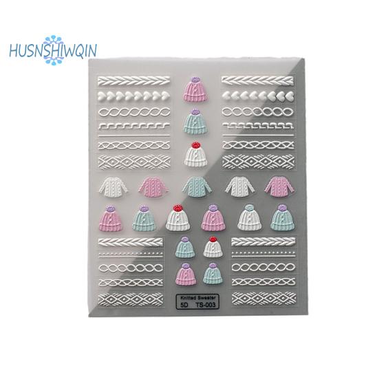 

Тисненые наклейки для дизайна ногтей, креативные 5D гравированные шерстяные пряжи с рисунком, сделай сам, дизайн ногтей, клейкие декоративные наклейки, принадлежности для ногтей C