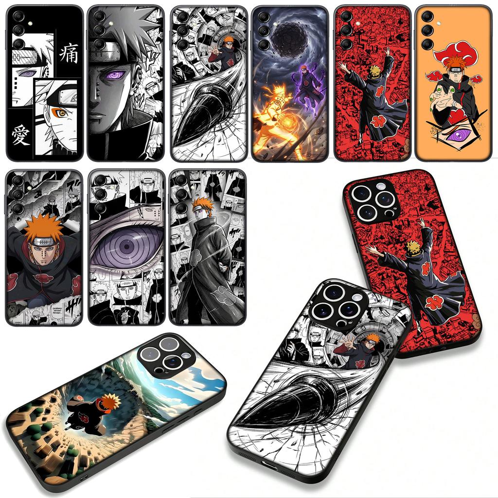 Anime Akatsuki Pain Narutos Phone Cover Case for Apple iPhone 16 15 14 Plus 13 12 Mini 17 Pro Max + ProMax 16E Air 16+ Casing