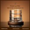 Luxury Rotating Whiskey & Brandy Glass Tumbler with Coaster