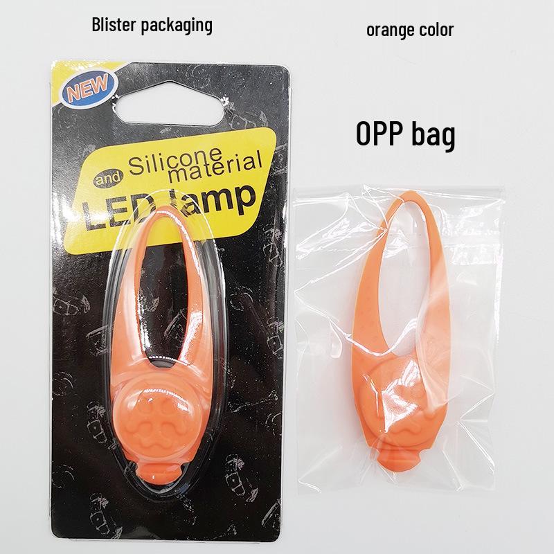 

LED Luminous Dog Pendant: Nighttime Safety Light with Seven-Color Flashing Options Opp Bag помаранчевий