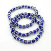 Turkish Eye Bracelet Glass Turkish Eye Bead Bracelet for Women Girls Gift (Blue Eye Bracelet)