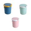 Nordic Contrasting Color Lid Trash Can - Sturdy Durable And Convenient For Household Items Cleaning Supplies Trash Cans