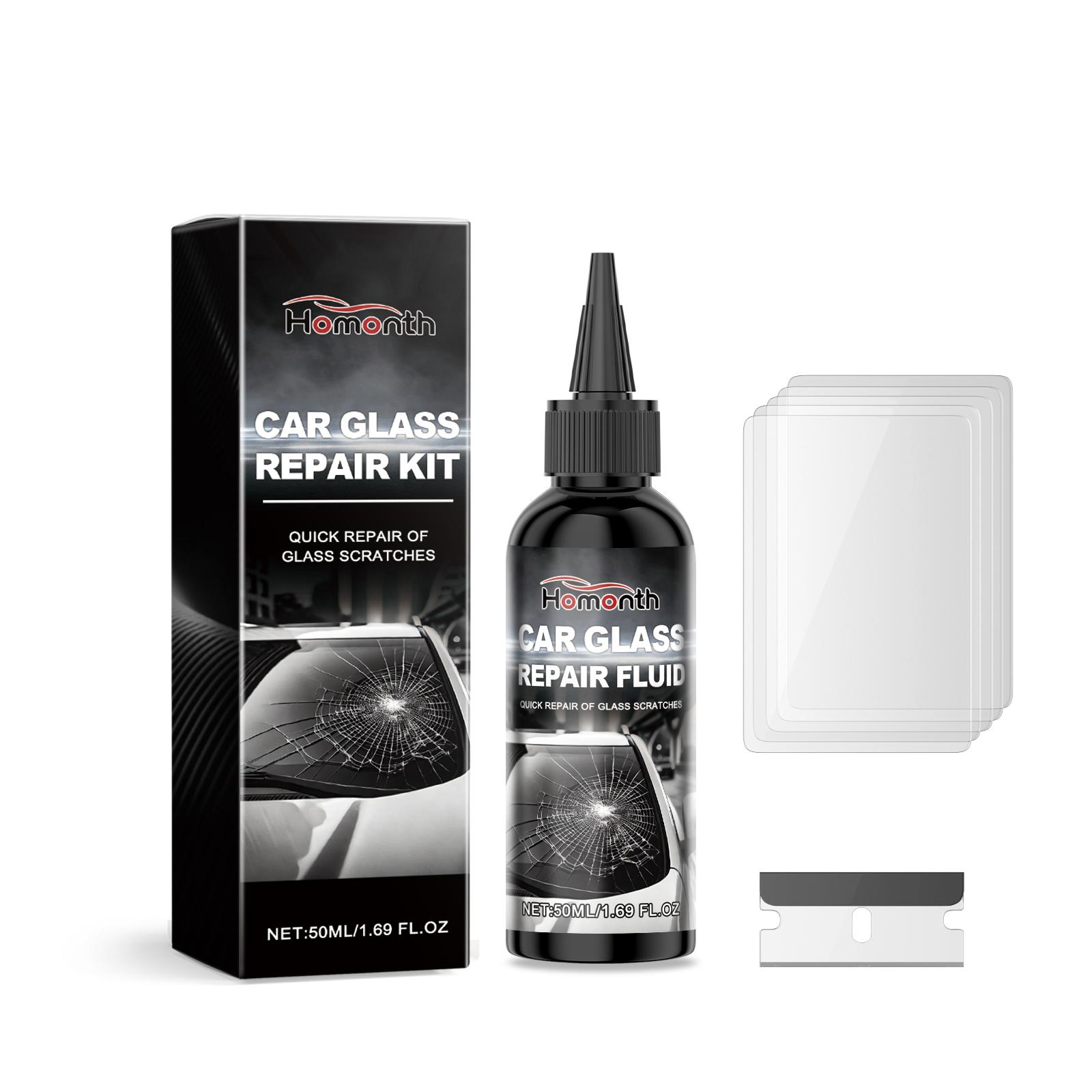

Homonth Car Windshield Repair Kit Nano Crack Filler For Chips And Cracks Restores Clear Driving Visibility Complete Set 1 Kit