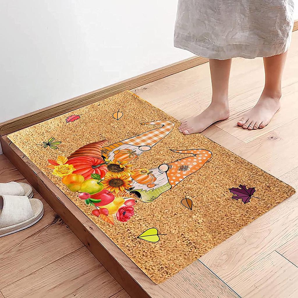 Thanksgiving Festival Decoration Front Door Carpet Indoor Outdoor - Mat