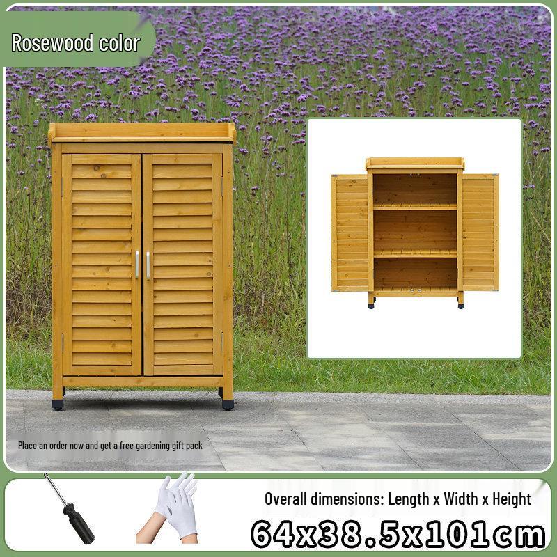 Outdoor Anti-Corrosion Sunscreen Storage Cabinet for Garden and Courtyard