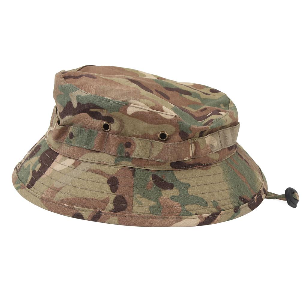 Boonie Hat with Adjustable Buckle Short Brim Waterproof Oxford Fabric Bucket Hat for Fishing Trips