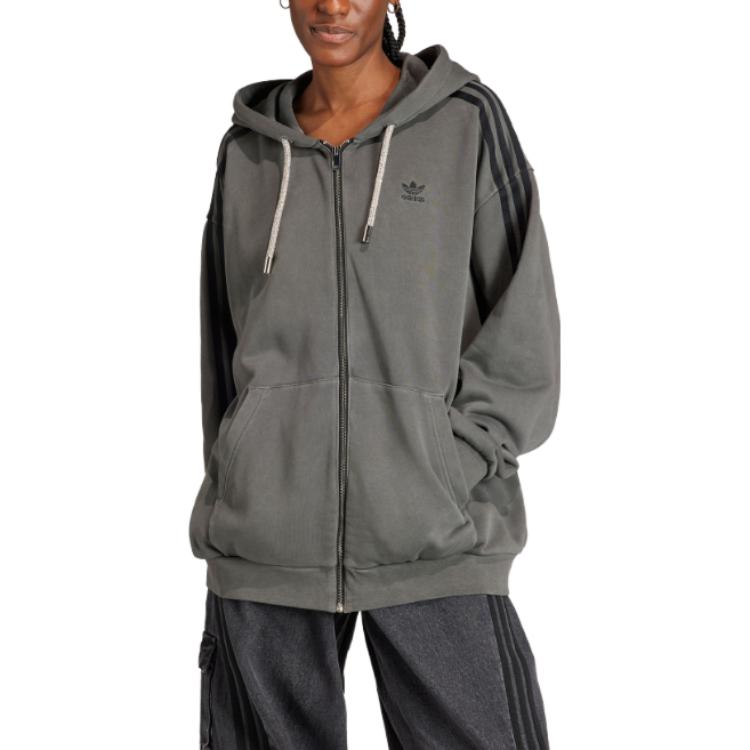 Women's Jacket Adidas Logo embroidered Hooded Jacket