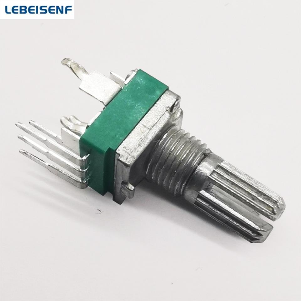 5 Stück/Los Versiegelter 3-Pin RK097N Einzelner Vertikaler Potentiometer A10K A20K A50K A100K-A1M Griff 15MM Blume