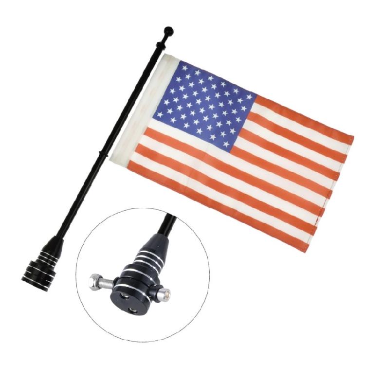 Motorcycle Flag Poles Mount for 1/2 Luggage Rack Motorcycle Flagpole Easy Install Flag Shelf With Base