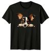 Cute Dog Peekaboo TShirt Puppy Peeking Tee Dog Lover Gift