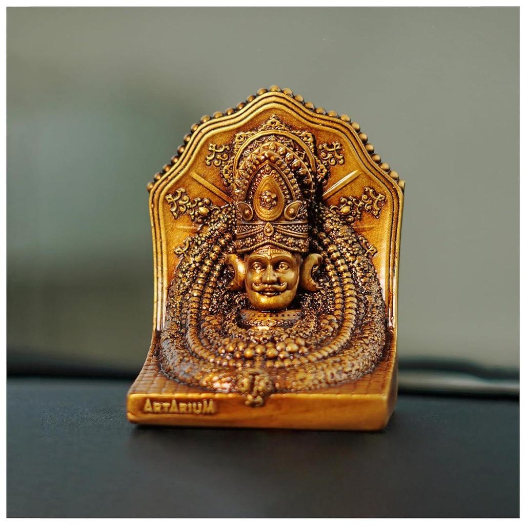 Khatu Shyam Idol Khatu Shyam Murti Shree Khatu Shyam Ji for Car Dashboard and Home Decor Decoration for Positive Energy