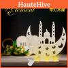 Exquisite Middle Eastern Festival Led Wooden Moon Castle Decoration For Special Occasions