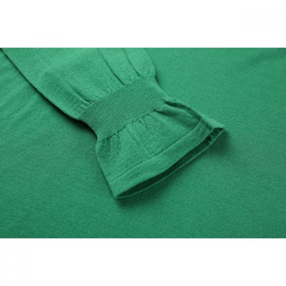 FURINA Basic Ruffle Sweater   Cashlike Extra Fine Wool