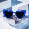 Heart-Shaped Anti-UV Fashion Sunglasses - 2025 European & American Style Sun Protection Glasses