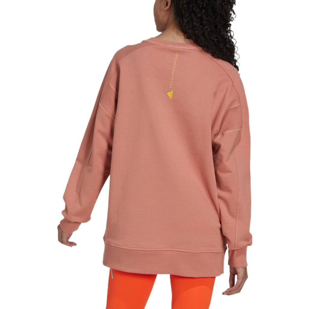Adidas X Stella McCartney Sweatshirts Unisex Red Brown Crew Neck Moderate Regular IB5887