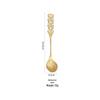 ZISIZ Stainless Steel Golden Coffee Stirring Spoons (5-Pack)