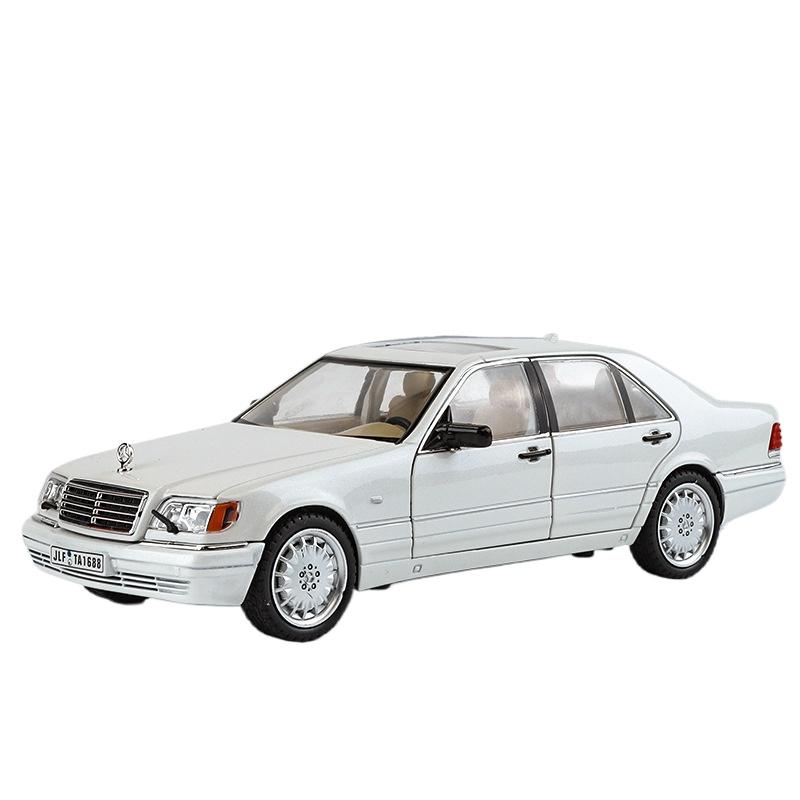 

1/24 Benz W140 S320 SEL Street Edition Alloy Retro Old Car Model Diecasts Metal Classic Car Vehicles Model Sound Light Kids Toys Gift