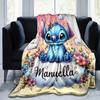 1pc Cute Stitch Printing Blanket - Soft, All-Season Throw for Living Room, Bedroom,Personalized Gift with Adorable Cartoon Design