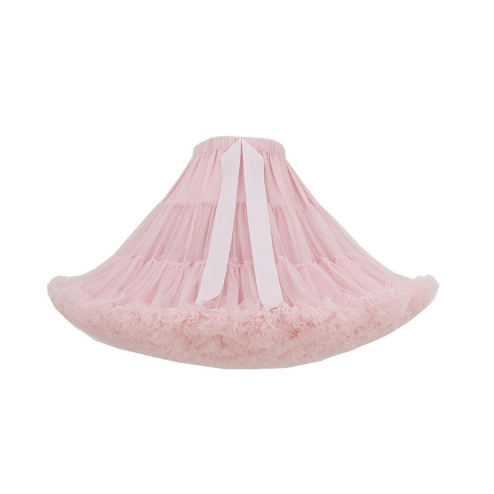 58 Styles Lolita Tutu Skirt 42cm 280g Hexagon Mesh Crinoline No Bone Petticoat Daily Cosplay
