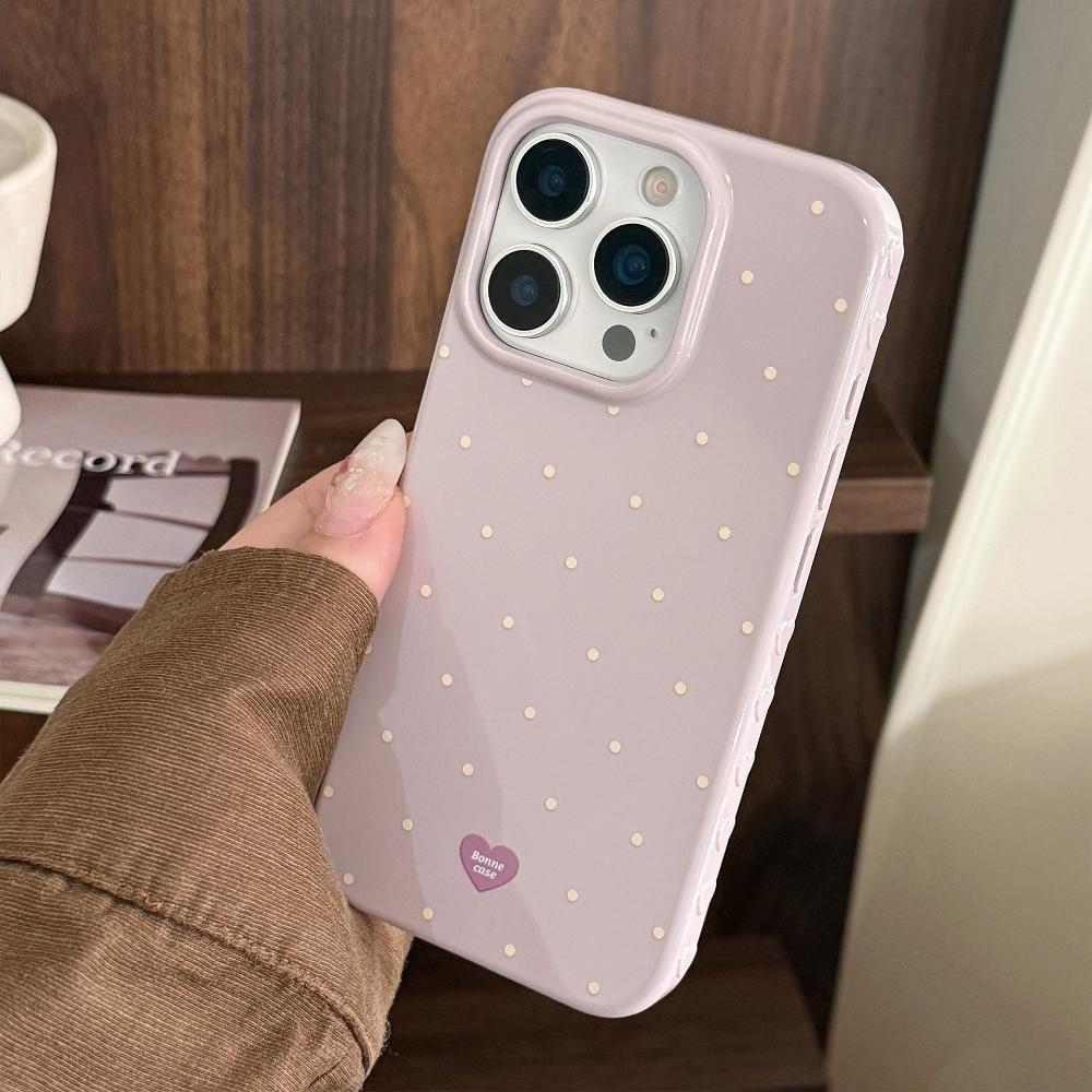 Suitable for Apple IPhone 16, IPhone 17, Color Blocking, Minimalist Polka Dot, IPhone 15 Pro Max, IPhone 14 Full Coverage, and IPhone 13 Fresh Style