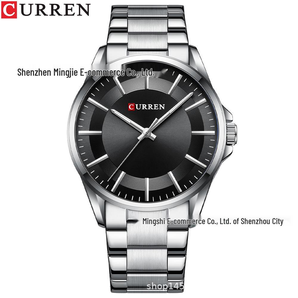 CURREN 8429 Men's Waterproof Steel Quartz Business Watch