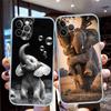 PP2 Animal Elephant Soft Shell Transparent Phone Case for Motorola Moto G7 G8 G9 G84 G85 G73 G24 G15 Z2 Play Power Plus