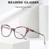Kunststoff Lesebrille für Herren Große Katzenaugen Modische Weitsichtigkeitsbrille für Damen Blaulichtfilter Brille Alterssichtigkeit +1+1.5+2.0+2.5+3.0+3.5+4.0
