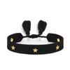 Rhinestone Embroidery Woven Bracelets Adjustable Rope Stackable Bangle For Women