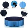 Rockykey Foldable Pool for 160cm Diameter x 30cm Height Blue Children/Pets (Dog), (L),