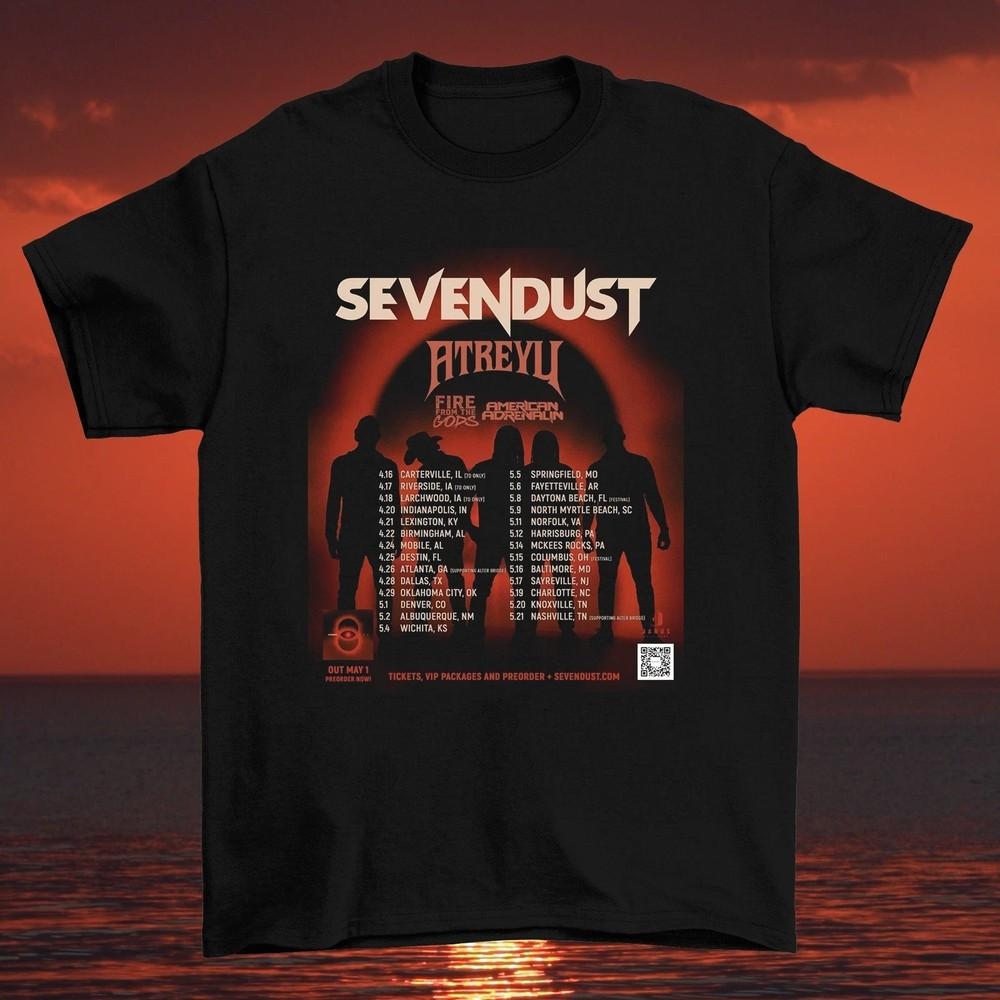 Sevendust New Album ONE and Spring 2026 US Tour T Shirt Full Size S4XL Unisex T-Shirt M