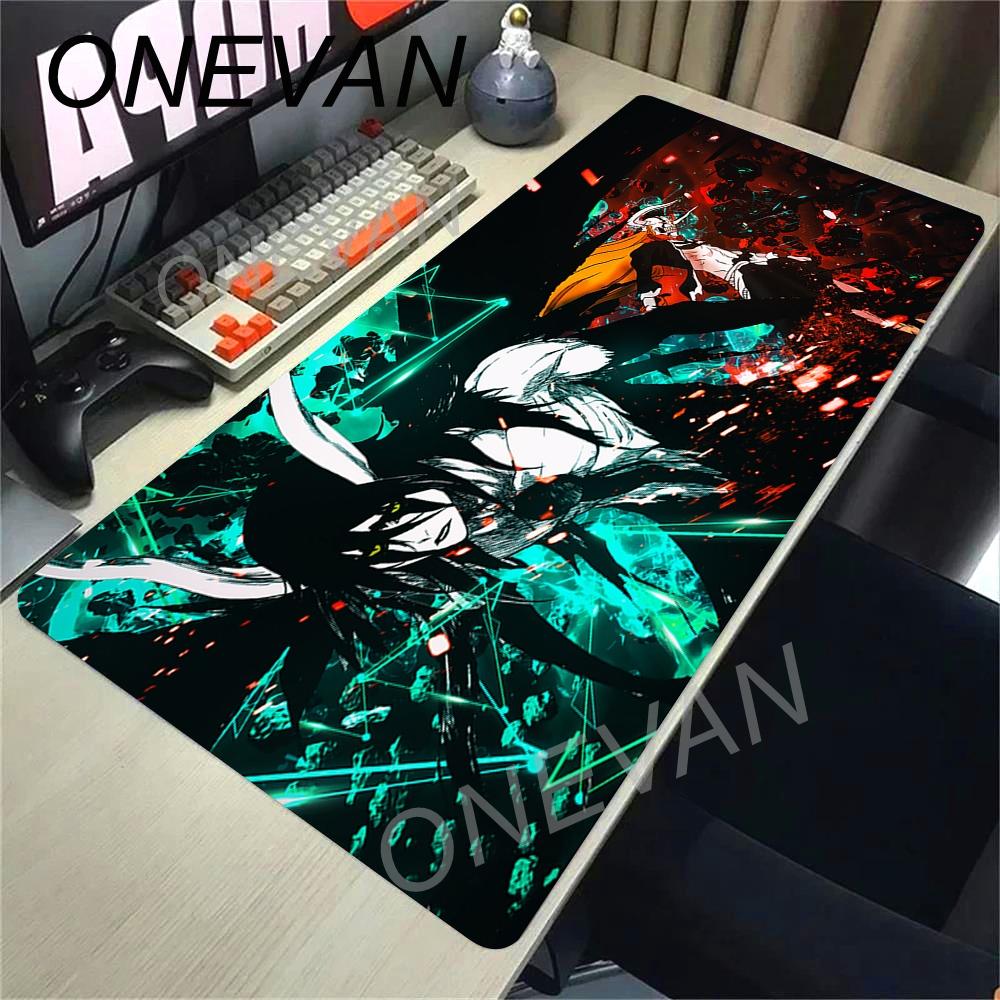 Japan Cool Anime Mouse Pad Laptop Black And White Keyboard Rug PC BLEACH Gamer Cabinet Desk Mat XXL Rubber Anti Slip Mousepad