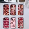 Cherry Drink Dr Pepper Suger Phone Case For iPhone17,16,15,14,13,12,11 Plus,Pro Max Soft Black Cover