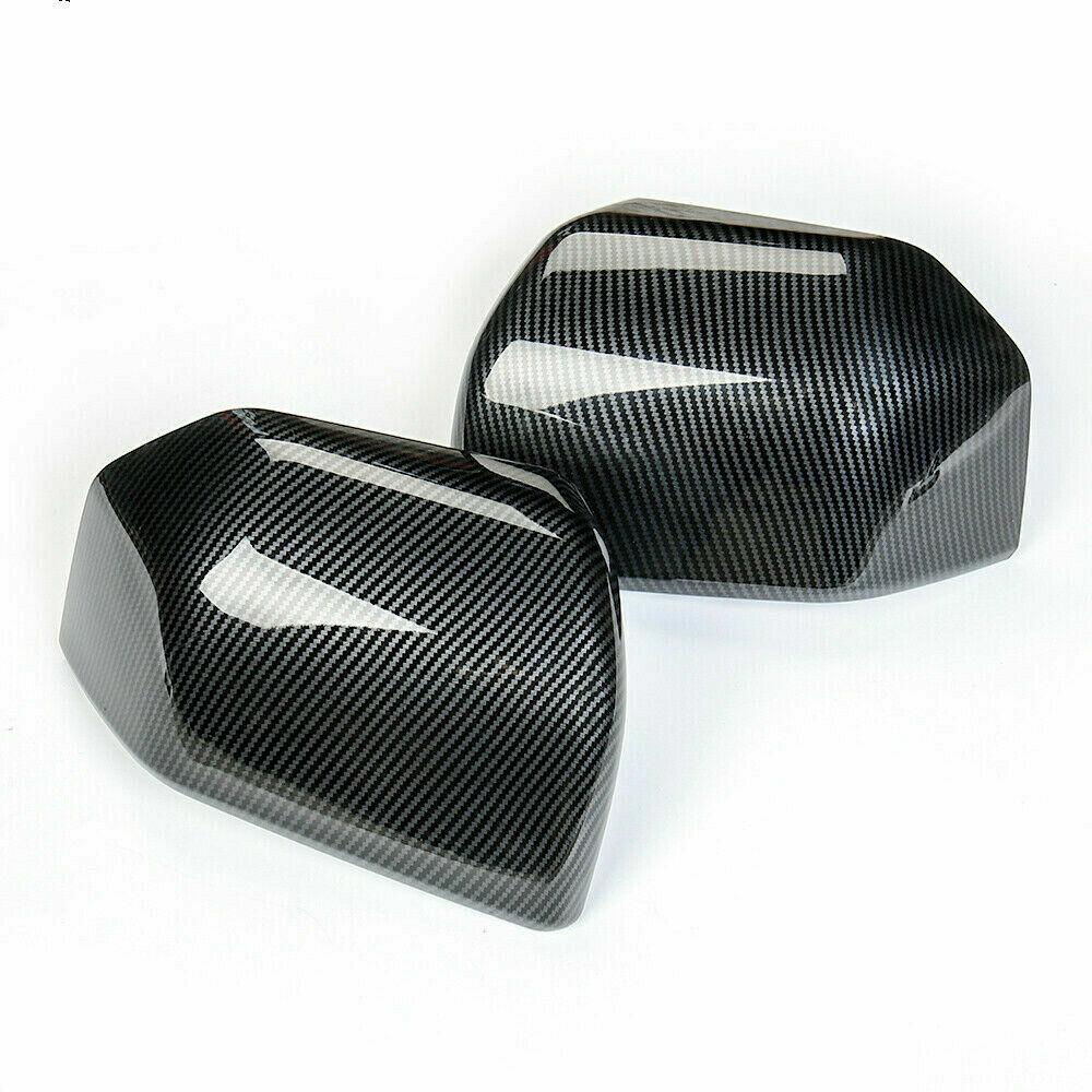 For 2015-2020 Ford F150 Truck Replacement Mirror Covers Cap Painted Carbon Fiber