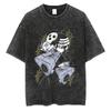 Hot Sale Classic Anime Soul Eater Graphic Print Tshirt Men Women Vintage Washed Cotton Comfortable Oversize Top Summer New Tees