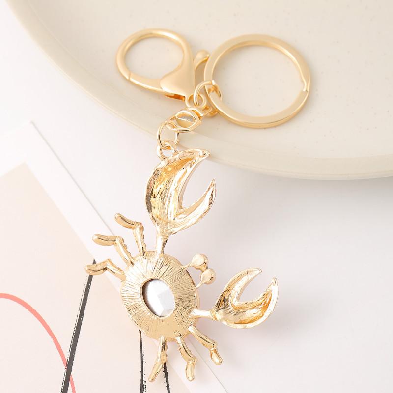 Fashion Crab Car Keychain Creative Animal Keyring Chain
