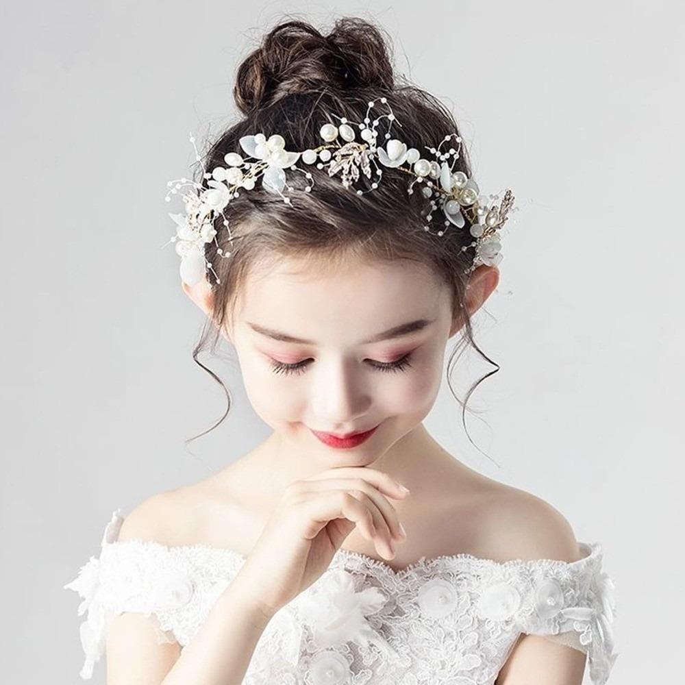 Tiarine Floreali Ghirlanda di Fiori Corona da Fata Fascia Corona Elegante per Ragazze Copricapo per Bambini