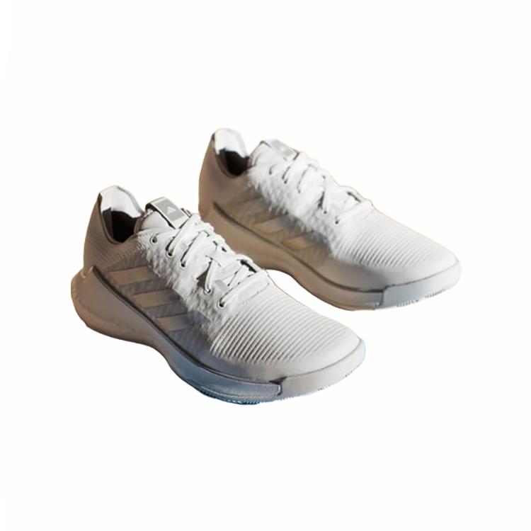 Adidas Crazyflight Volejbalová Cloud White Stříbrná Metalická Šedá Jedna Dámské Tenisky IG3970