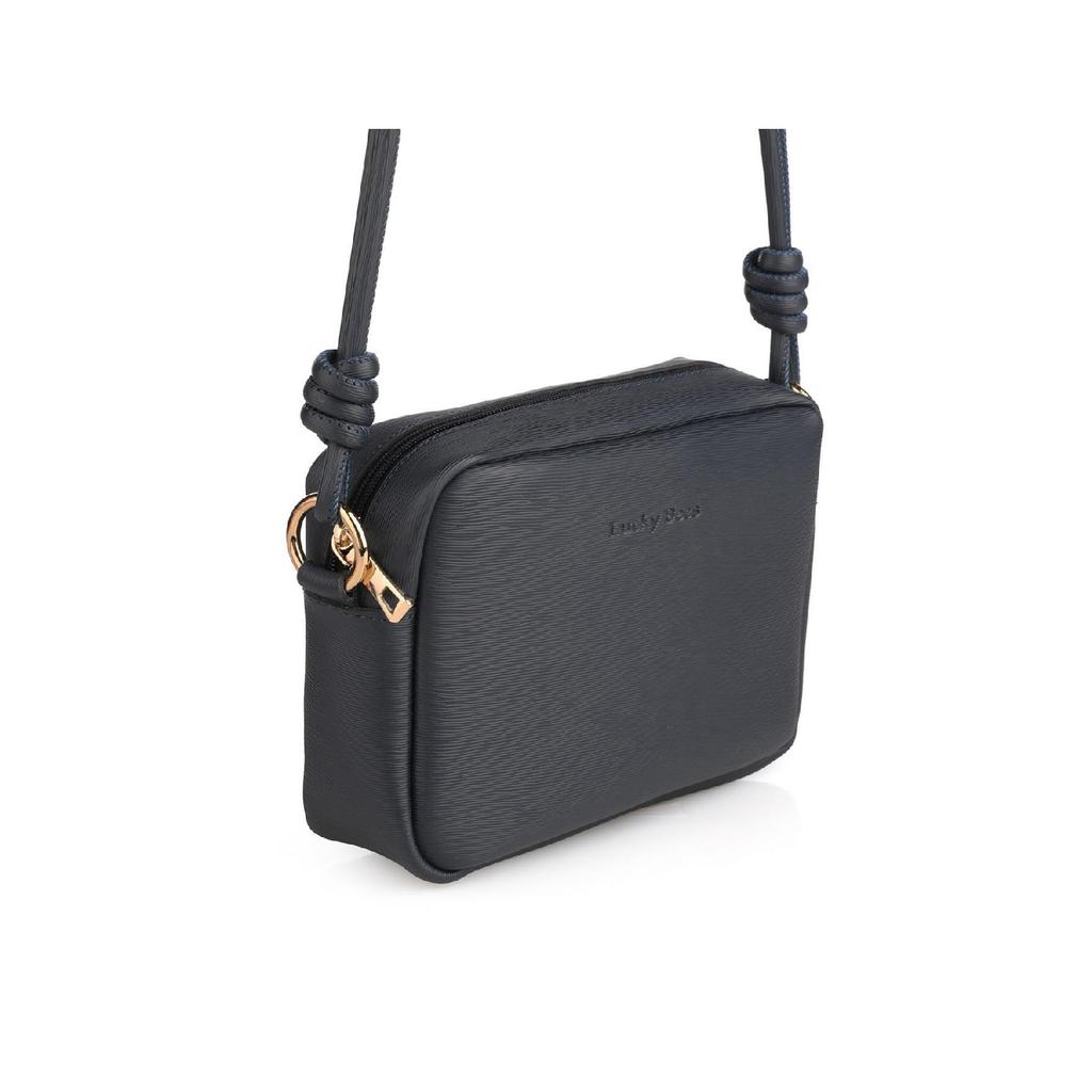 Mini-Umhängetasche für Damen mit Kreuzriemen-Reißverschluss