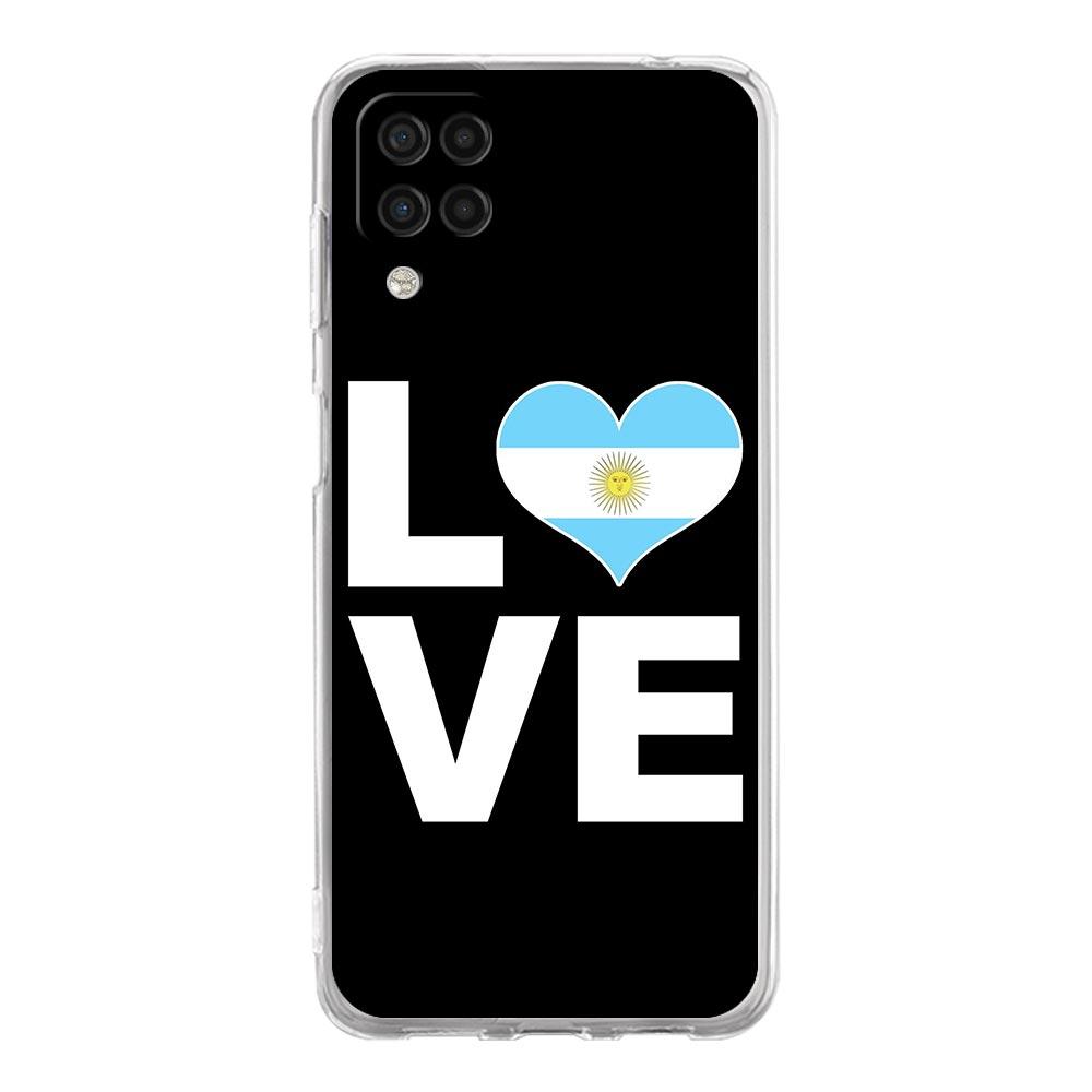 Argentina Vlajka Fotbal 10 Pouzdro na telefon Pro Samsung Galaxy A51 A71 A21S A12 A11 A31 A41 A03S A13 A33 A73 A53 A52 A32 5G Průhledný kryt